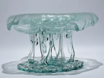 ABISSI - Glass centerpiece / sculpture by Mosche Bianche - view 2